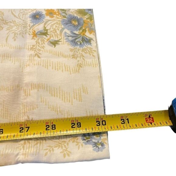 Pair Blue Floral Statepride Muslin No Iron Standard Floral Pillowcases Vintage - Picture 3 of 6